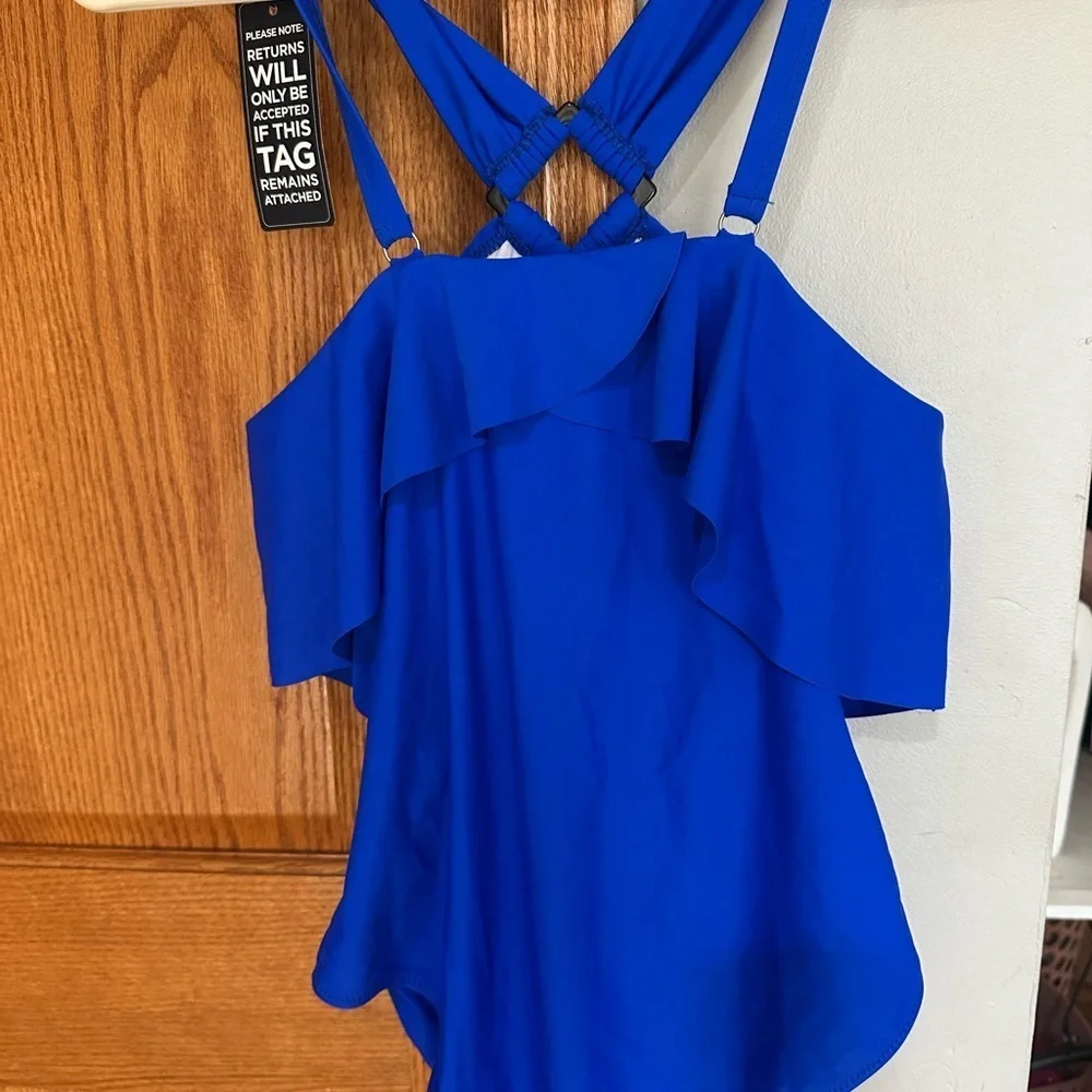 Stylish BMJL Women's Royal Blue One Piece Swimsuit